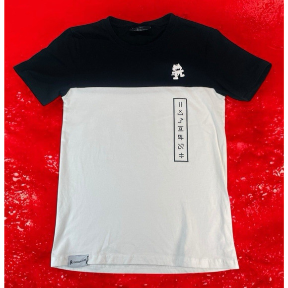 Monstercat T-Shirt Men’s Size Small Black White EDM Music Electronic Dance - Picture 1 of 12